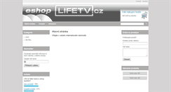 Desktop Screenshot of eshop.lifetv.cz