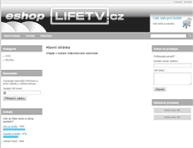 Tablet Screenshot of eshop.lifetv.cz